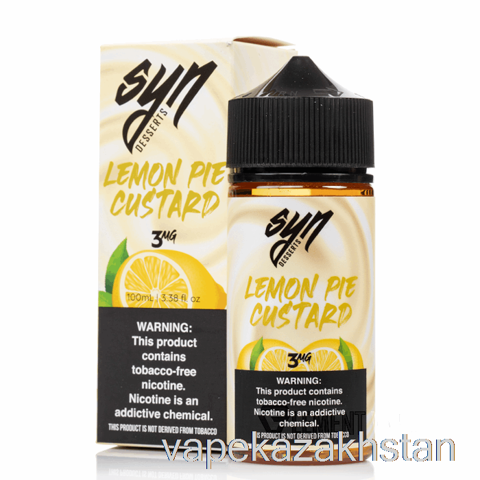 Vape Disposable Lemon Pie Custard - Syn Liquid - 100mL 0mg